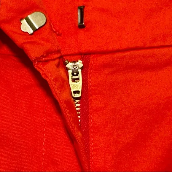 J.Crew Chino NEW 4” Cotton Flat Front Shorts in Vivid Flame size 2 - Picture 5 of 14